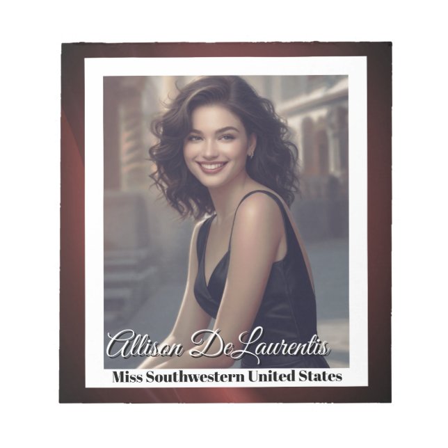 Sangria Shine Skönhetstävling Autograph Pad Anteckningsblock (Framsida)