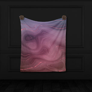 Sangria Strata Moody Rosa och Lila Luxe Agate Fleecefilt