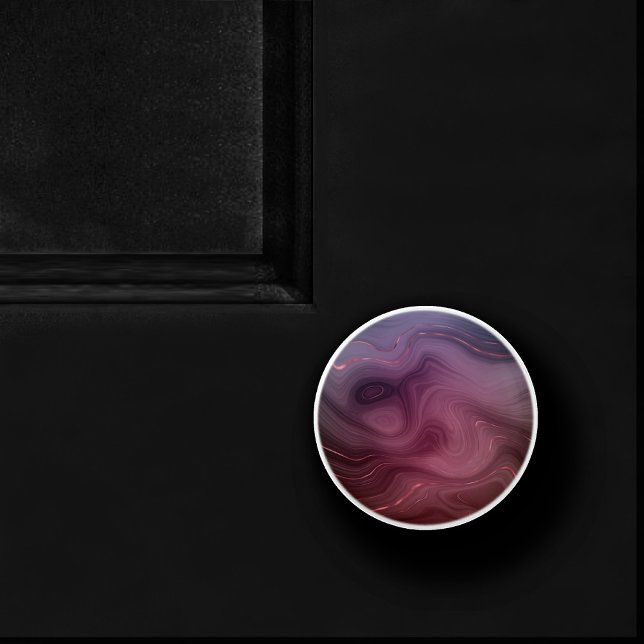 Sangria Strata | Moody Rosa och Lila Luxe Agate Knopp (Skapare uppladdad)