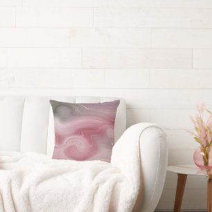 Sangria Strata Moody Rosa och Lila Luxe Agate Kudde
