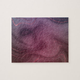 Sangria Strata   Moody Rosa och Lila Luxe Agate Pussel