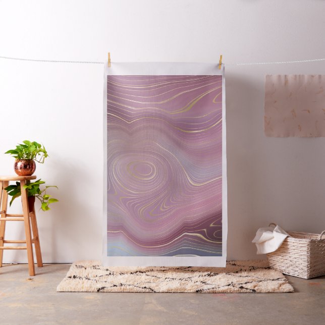 Sangria Strata | Moody Rosa och Lila Luxe Agate Tyg (In Situ)