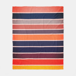 Sangria Striped Fleecefilt