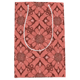 Sangria Victorian Flower Lattice Design Stil