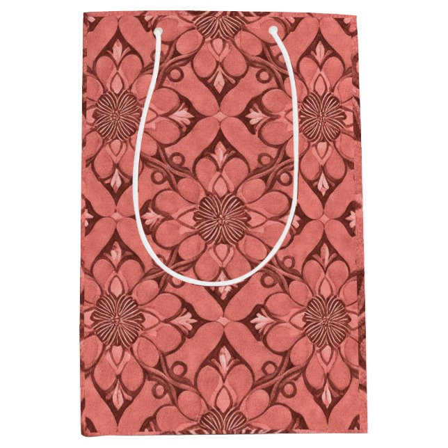 Sangria Victorian Flower Lattice Design Stil (Framsidan)