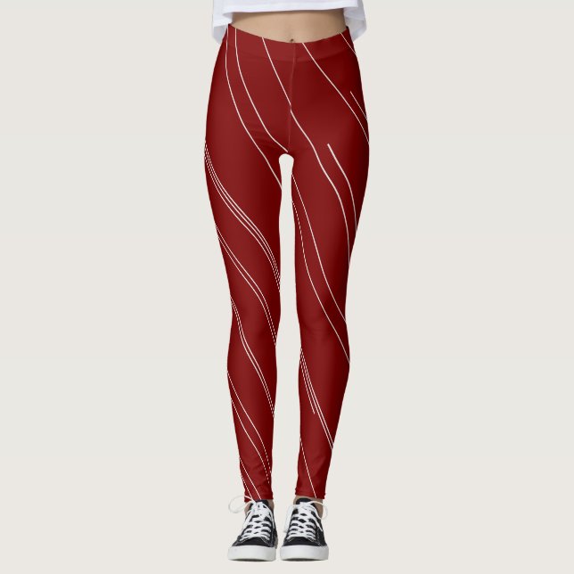 SangriaVelvet Vit  Leggings (Framsida)