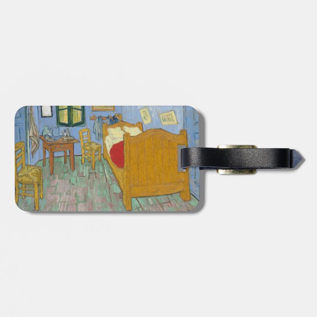 Sängrummet av Vincent Van Gogh Bagagebricka (Baksida Vågrät)