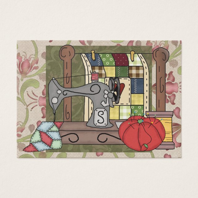 Sängskyddshölje/sömnadskort Visitkort (Framsidan)