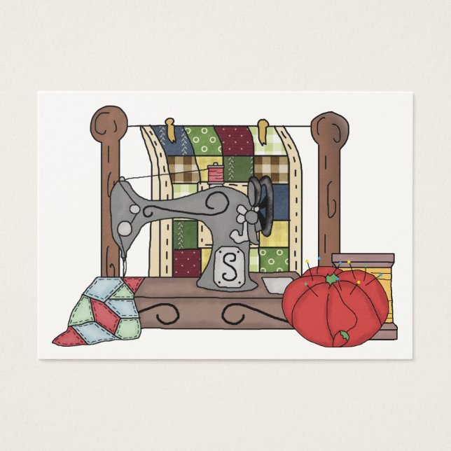 Sängskyddshölje/sömnadskort Visitkort (Framsidan)