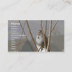 SångSparrow Visitkort