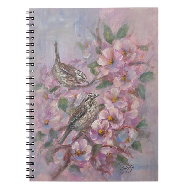 Sångsparv Anteckningsbok (Framsidan)