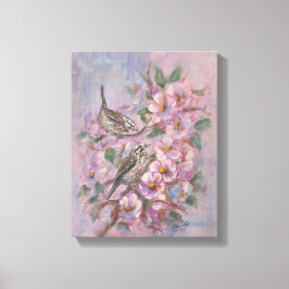 Sångsparv Canvastryck