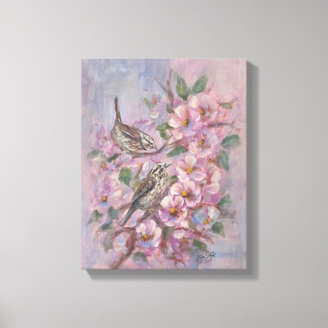 Sångsparv Canvastryck (Framsida)