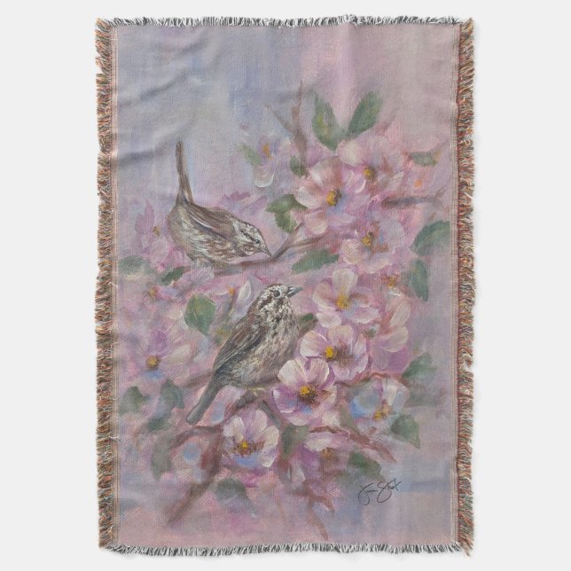 Sångsparv Filt (Framsidan Vertikal)