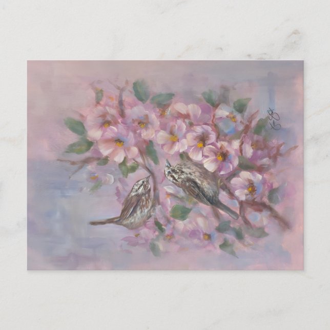 Sångsparv Semester vykort (Framsida)