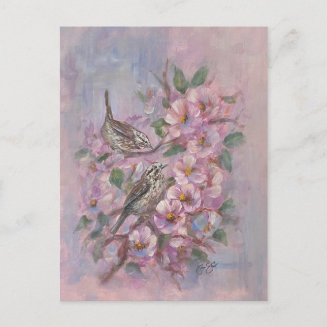 Sångsparv Vykort (Framsida)