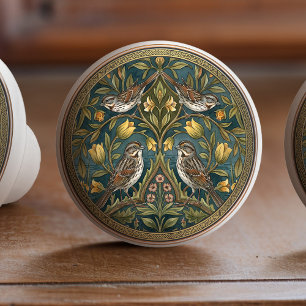 Sångsparvar Fågel Keramisk Draghandtag Knopp