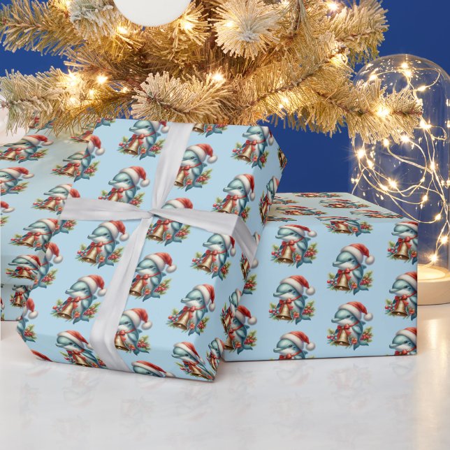 Sängstranddelfin Jul Presentpapper (Helgdagar)