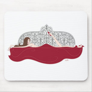 Sängvit Mousepad Musmatta
