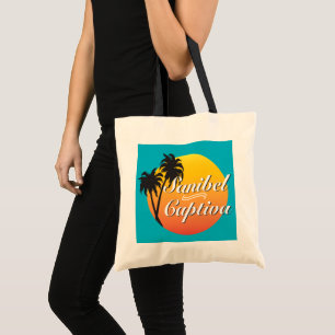 Sanibel Captiva Islands Florida Illustration Tygkasse