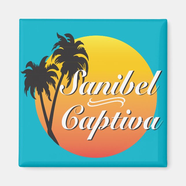 Sanibel Captiva Islands Florida Magnet (Framsidan)