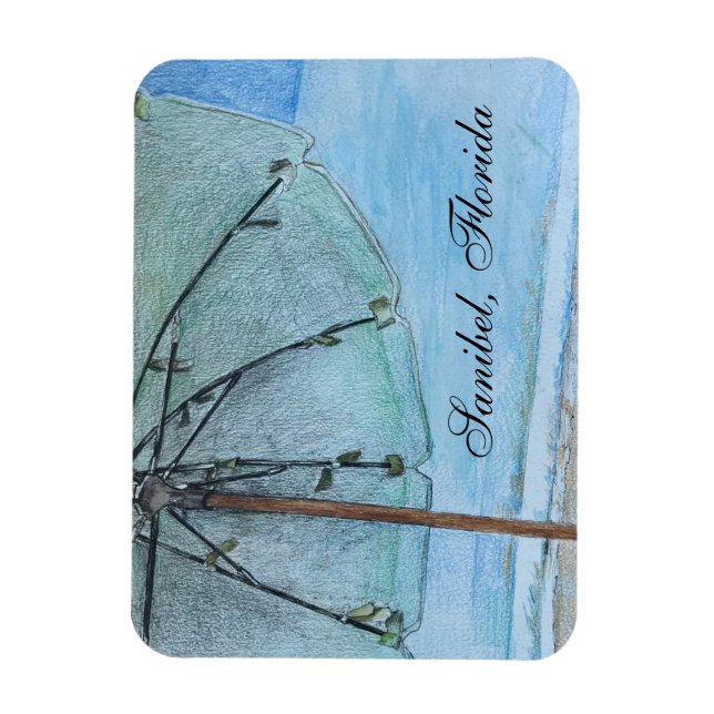 Sanibel, Florida Beach Magnet (Vertikal)