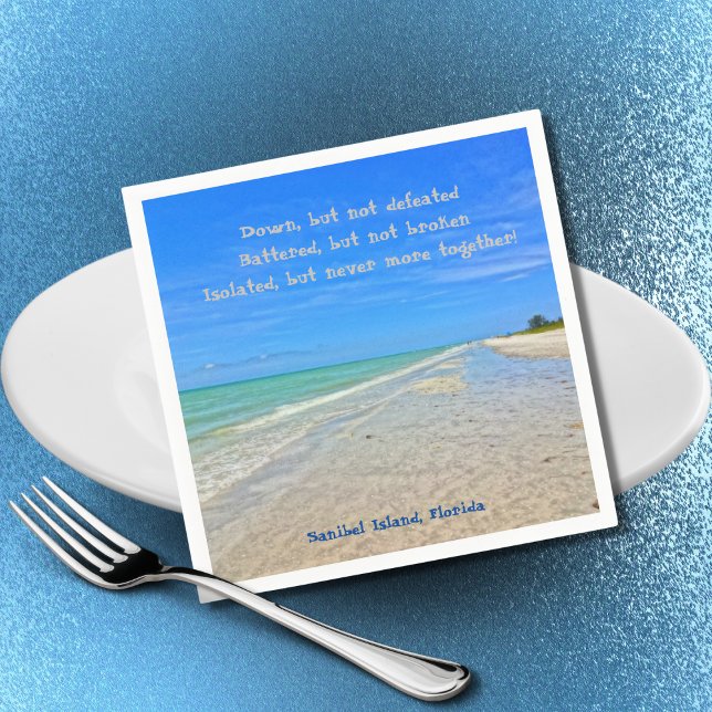 Sanibel Island Beach Florida Pre Hurricane Ian Pappersservett (Skapare uppladdad)