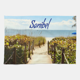 Sanibel Island Florida Beach Ocean Kökshandduk