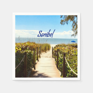 Sanibel Island Florida Beach Ocean Pappersservett