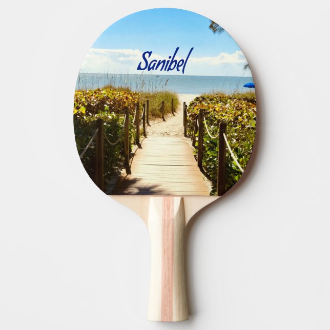 Sanibel Island Florida Beach Ocean Pingisracket (Framsidan)