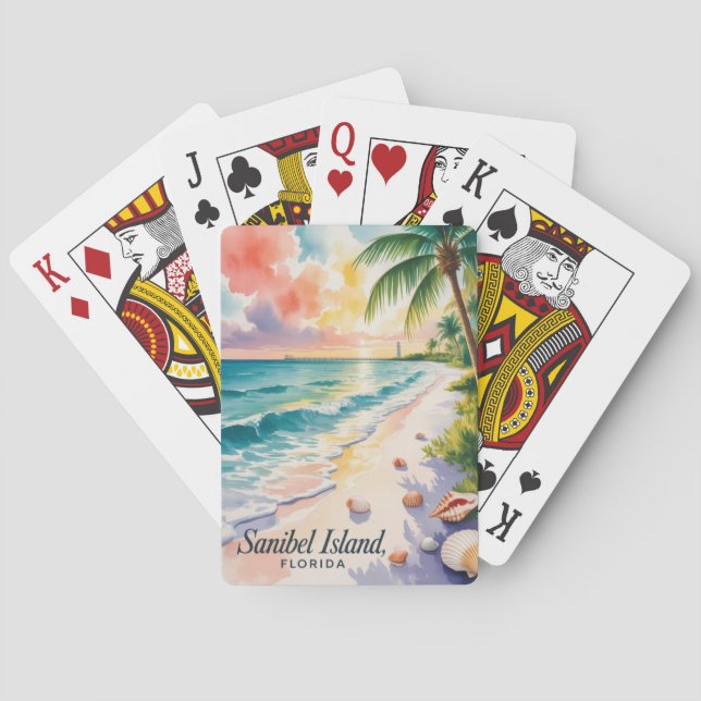 Sanibel Island Florida Casinokort (Baksidan)
