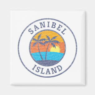 Sanibel Island, Florida Faded Classic Stil Magnet