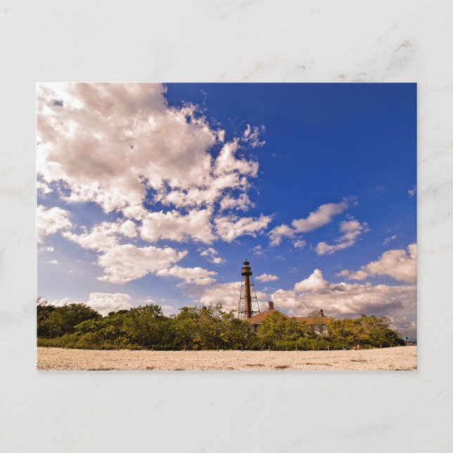 Sanibel Island, Florida - fyr Vykort (Framsida)