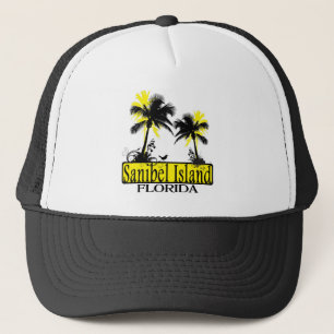 Sanibel Island Florida handflatan träd hat Keps