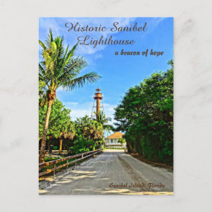Sanibel Island Florida Lighthouse Beacon of Hope Vykort