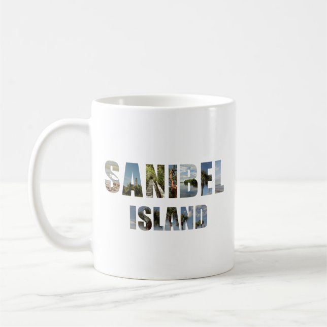 Sanibel Island Florida Seashell Beach Photos Kaffemugg (Vänster)