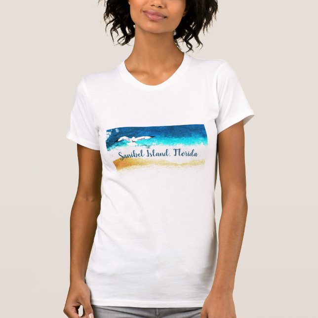 Sanibel Island Florida shirt T (Framsida)