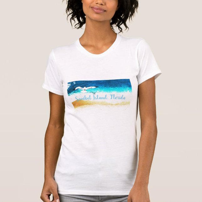 Sanibel Island Florida shirt T (Framsida)