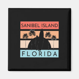 Sanibel Island Florida Strand Surfing Sommarledigh Magnet
