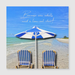 Sanibel Island Florida Strand Vuxen Time Out Stol