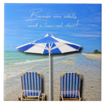 Sanibel Island Florida Strand Vuxen Time Out Stol