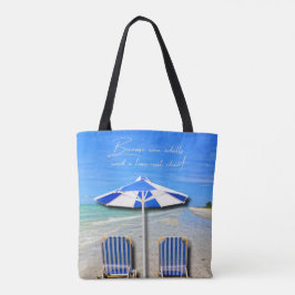 Sanibel Island Florida Strand Vuxen Time Out Stol Tygkasse