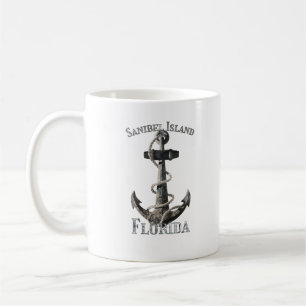 Sanibel Island Florida Vacation Nautical Anchor SA Kaffemugg