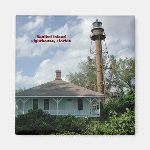 Sanibel Island fyr Fl. Magnet
