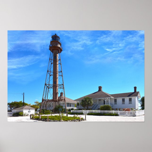 Sanibel Island fyr Poster (Framsidan)