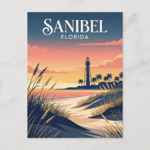 Sanibel Island fyren USA Vykort