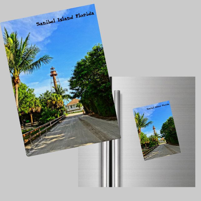 Sanibel Island Lighthouse Florida Bukt Kusten Magnet (Skapare uppladdad)
