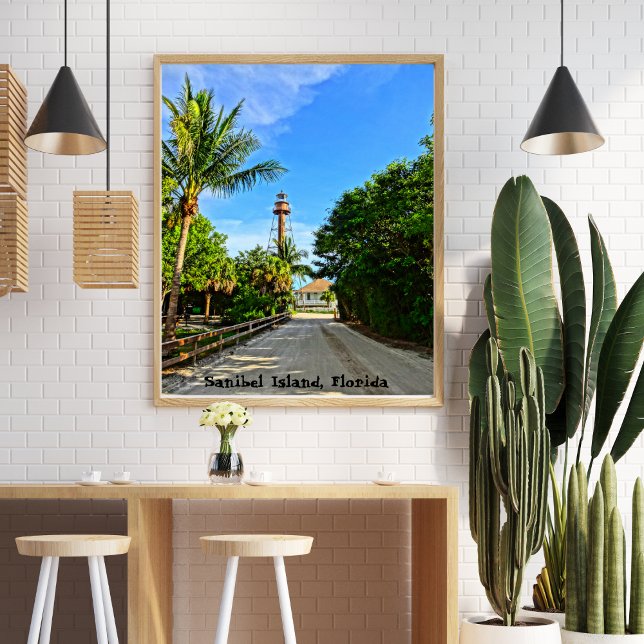 Sanibel Island Lighthouse Florida Bukt Kusten Poster (Skapare uppladdad)