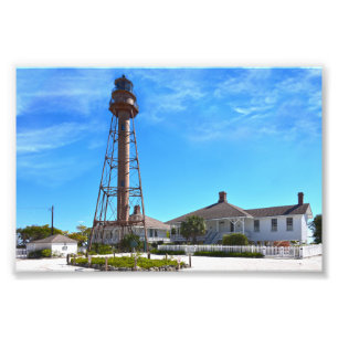 Sanibel Island Lighthouse, Florida Fototryck