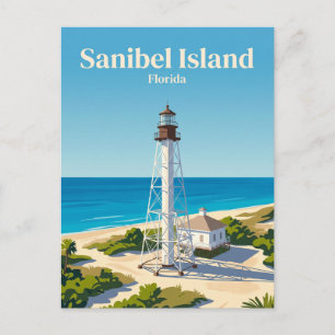Sanibel Island Lighthouse USA Vykort
